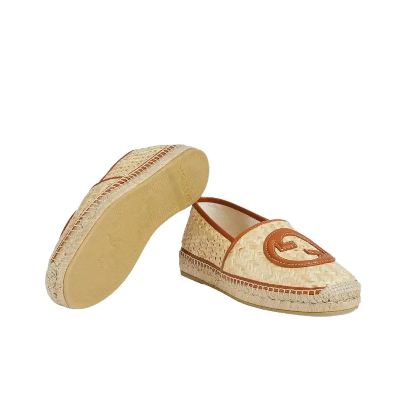 GUCCI Espadrilles 'Interlocking G Nude'-5
