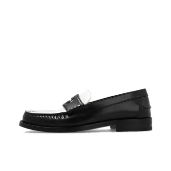 GUCCI Women's Loafer 'Interlocking G Cut Out Black White' Women's