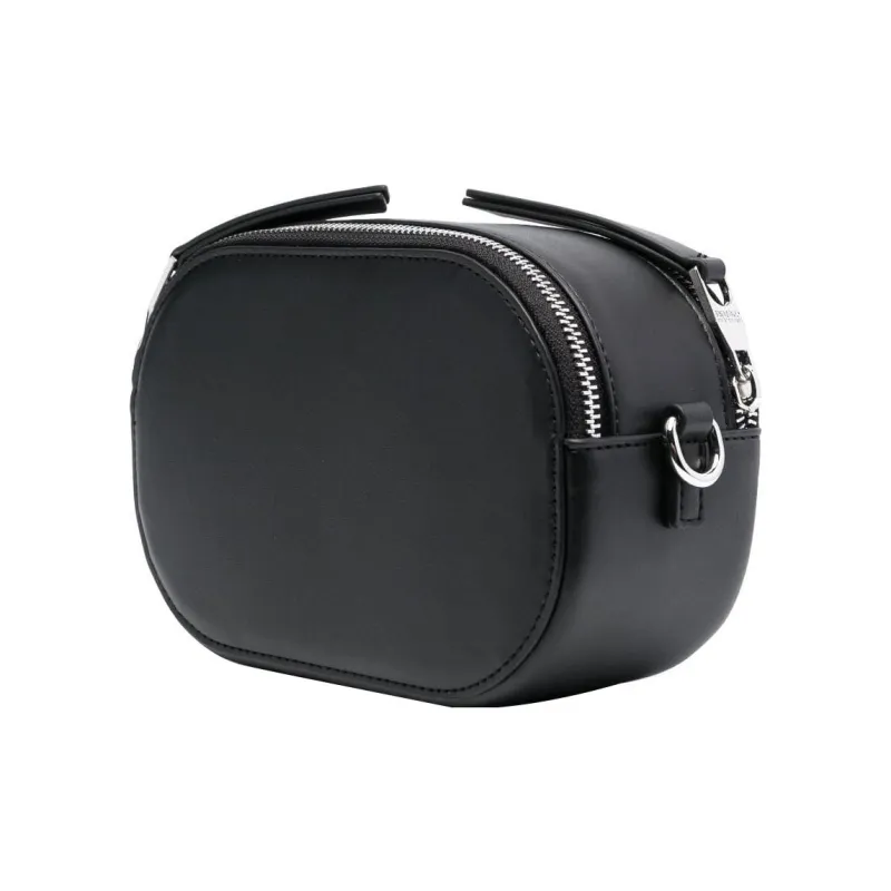 VERSACE JEANS COUTURE Polyester With Polyurethane Shoulder Bag, Crossbody Bag Regular Women's Black-1