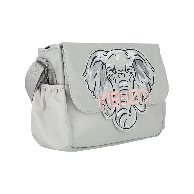 KENZO Polyamide Diaper Bag Baby Bag Crossbody Bag Shoulder Bag Women's Light Gray-1