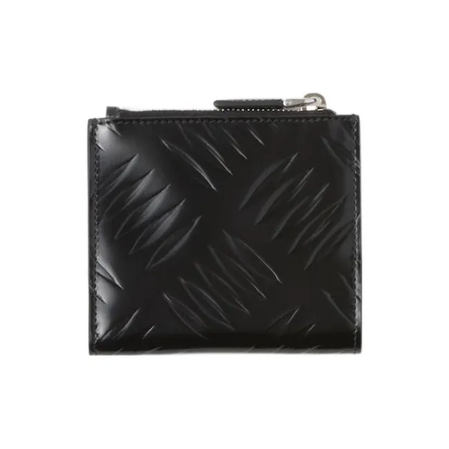 PRADA Brushed Leather Wallet Men's Black-2