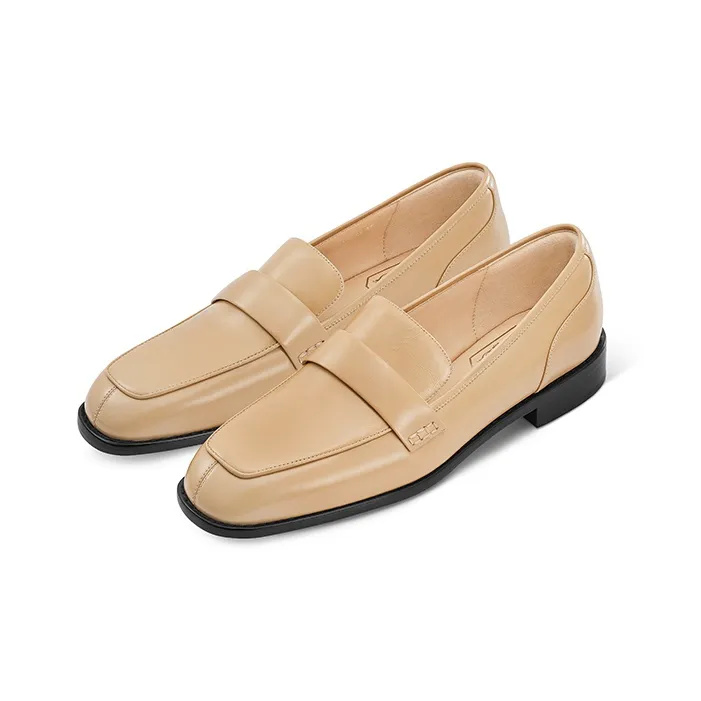 7or9 Butter Cookies Loafers 2.5cm Women's Yellow-1