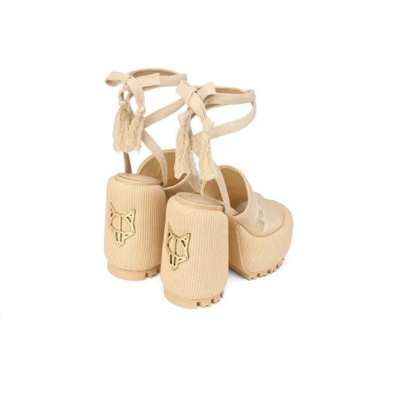 Naked Wolfe Beach One Strap Sandals 14.5cm Women's Beige-5