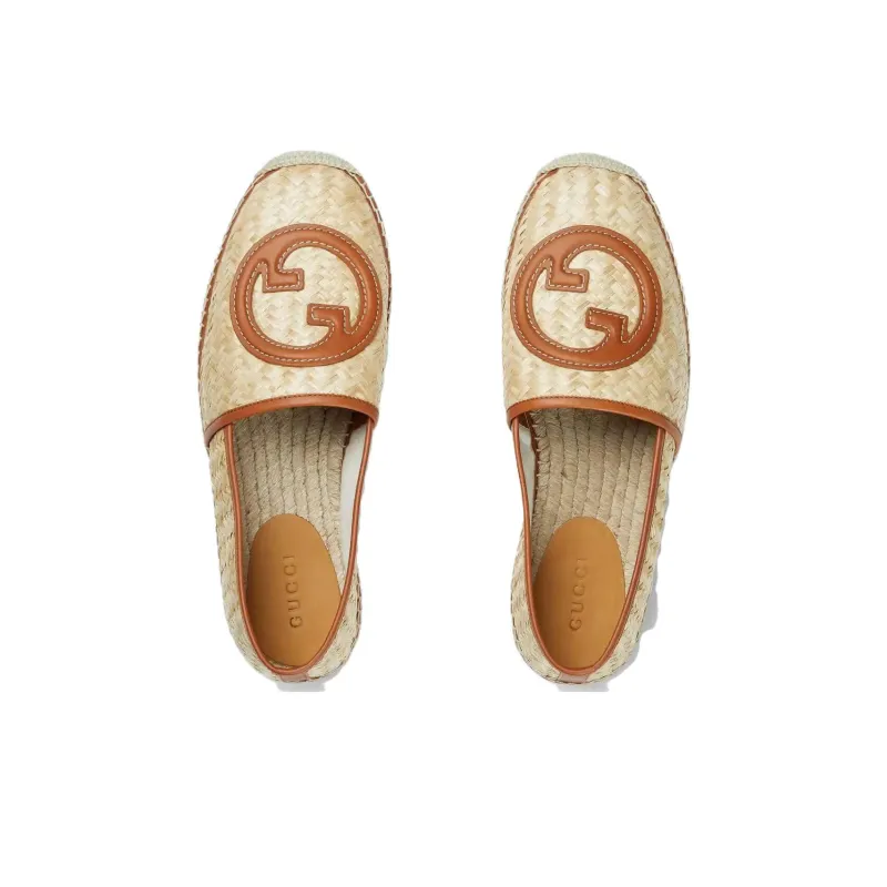 GUCCI Espadrilles 'Interlocking G Nude'-3