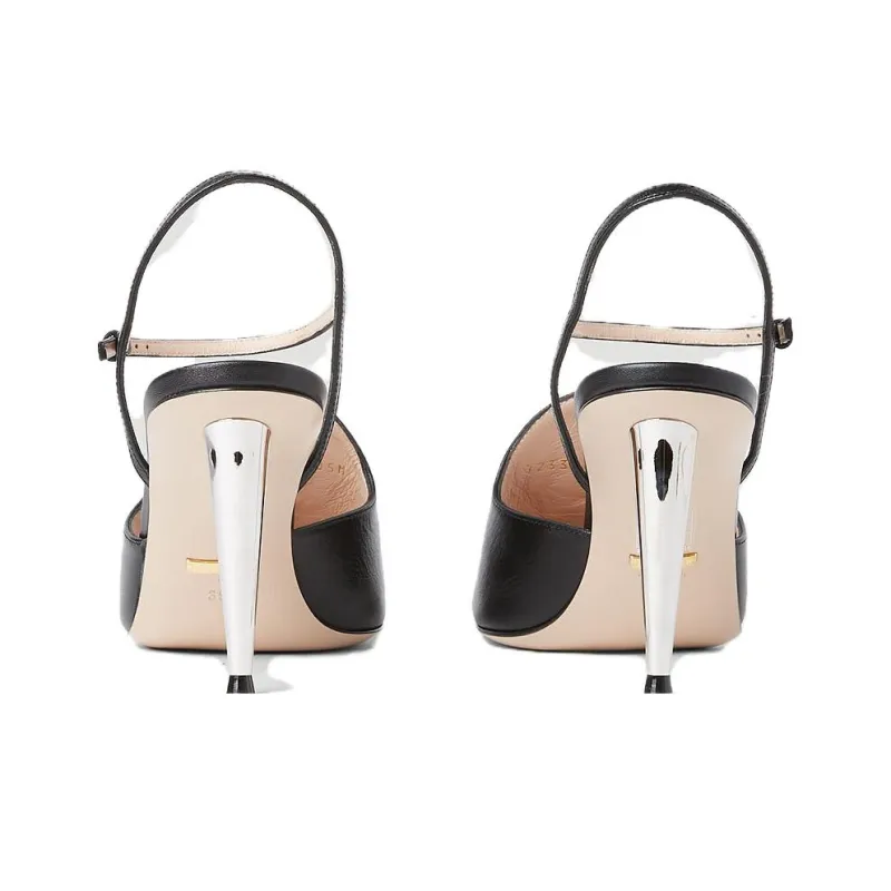 GUCCI Blondie Leather Sandals-4