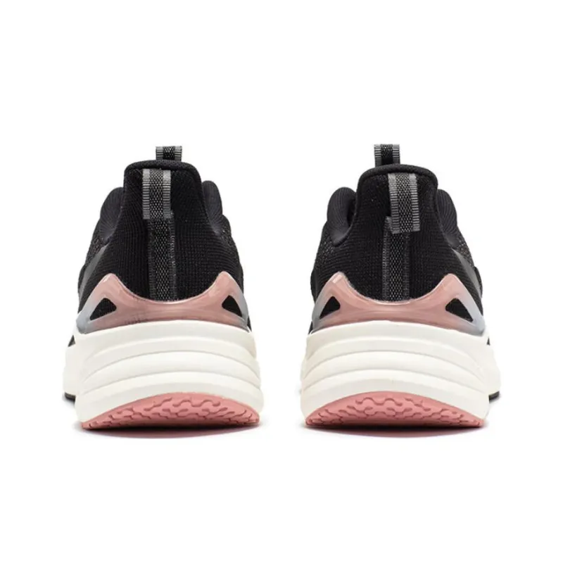 361° Cushioning Anti Slip And Wear Resistant Low Top Running Shoes Women's Black Pink-3