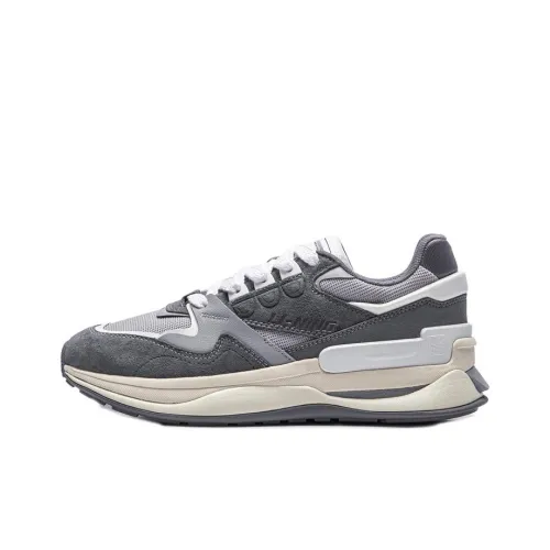 LiNing 001 Innocence V2 Innocent V2 Anti-Slip Wear-Resistant Low-Top Casual Shoes Iron Asphalt Gray