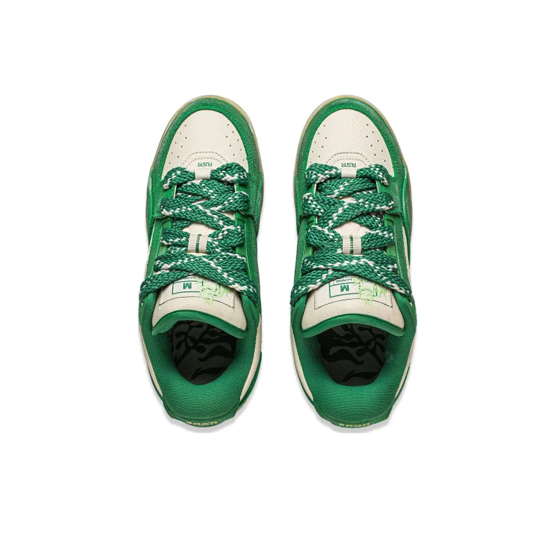 LiNing RSR 101 XXL Cushioning Anti Slip And Wear Resistant Low Top Basketball Shoes Unisex Green Gray-3