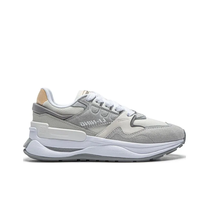 LiNing 001 Innocence V2 Innocent V2 Cushioned Slip Resistant Low Top Casual Shoes Women's Gray-1