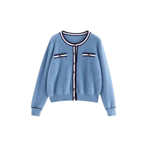 Initial language Sweaters Women's Sky Blue