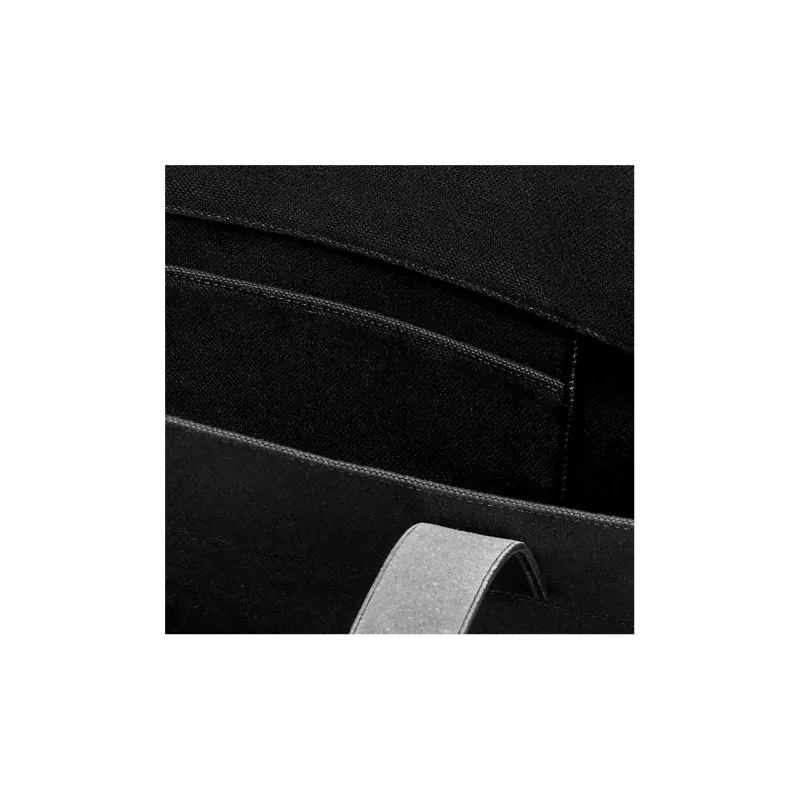 HERMES Goeland Canvas With Hunter Cow Leather Canvas Bag Tote Bag Shopping Bag Handbag Shoulder Bag Women's Black-2