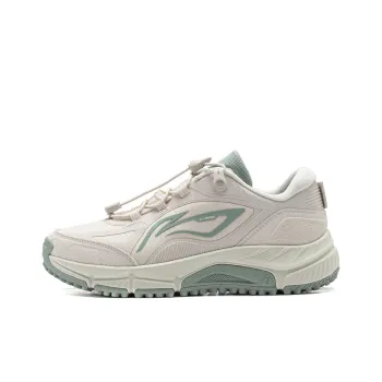 LiNing Cushioning Low Top Running Shoes Women's Pearl White