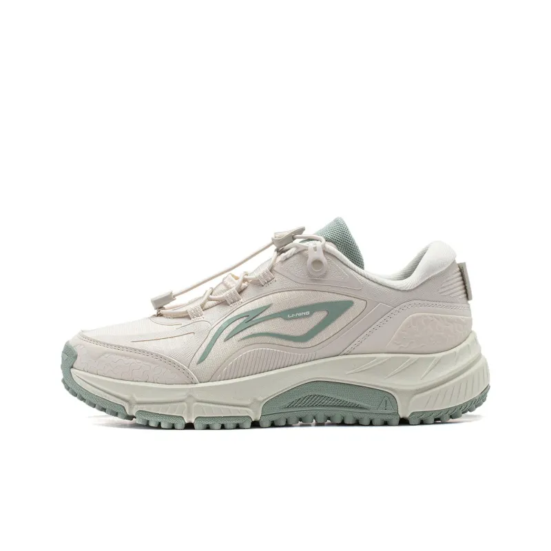 LiNing Cushioning Low Top Running Shoes Women's Pearl White-0