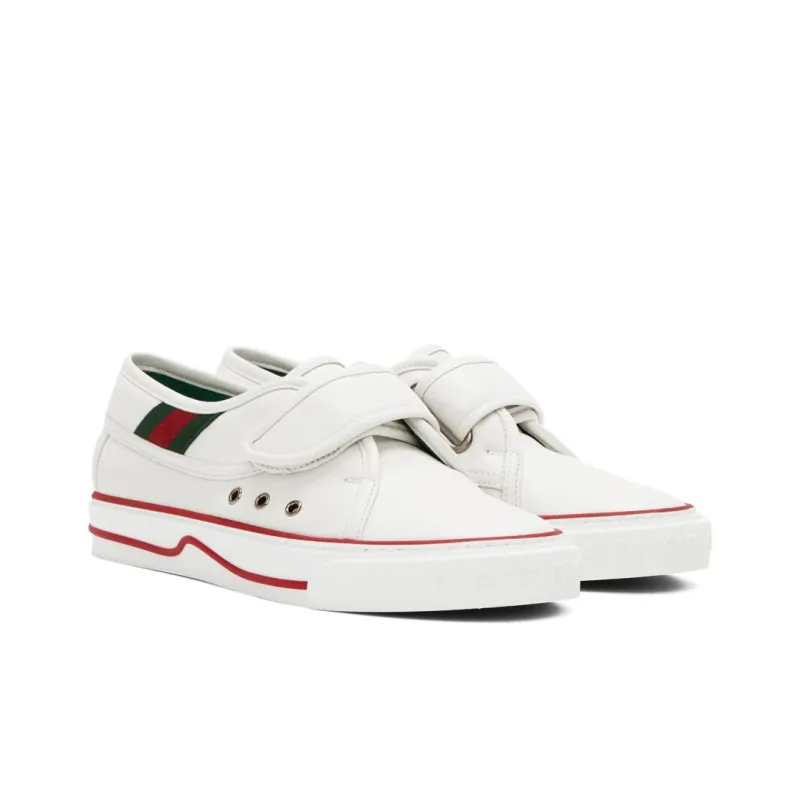 GUCCI Tennis 1977 Low Top Stylish Skateboarding Shoes Women's White-3