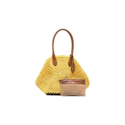 Polo Ralph Lauren Cotton One Shoulder Handbags Women's Yellow