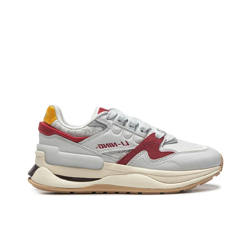 LiNing 001 Innocence V2 Innocent V2 Cushioning Anti Slip And Wear Resistant Low Top Casual Shoes Women's Ivory-1