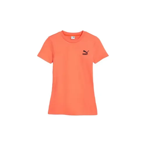 PUMA T-Shirts Women's Orange