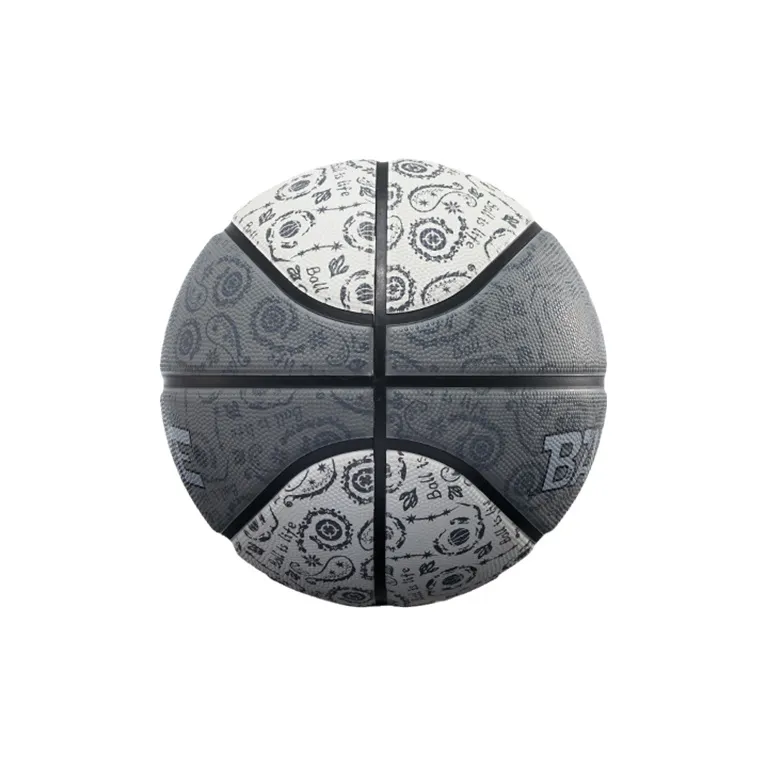 RIGORER Rubber Basketball Gray White Size 7 Training Unisex-4