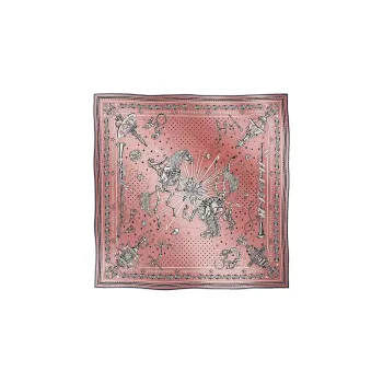 HERMES Silk Scarves Women's Pink