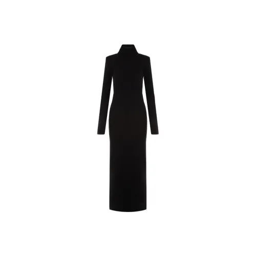 SAINT LAURENT Long-Sleeved Dresses Women's Black