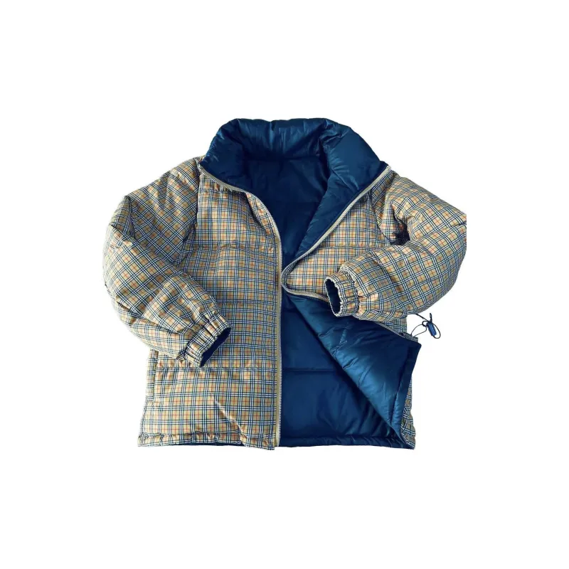 Burberry Puffer Jacket Unisex Blue-4
