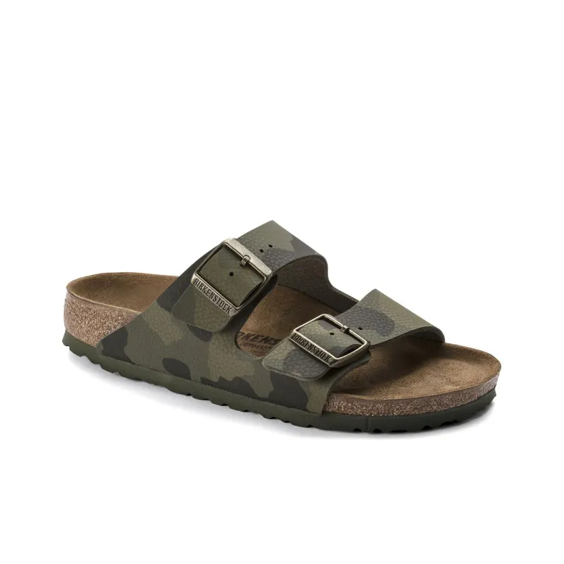 Birkenstock Arizona Slide Slippers Women's Green Camouflage-2