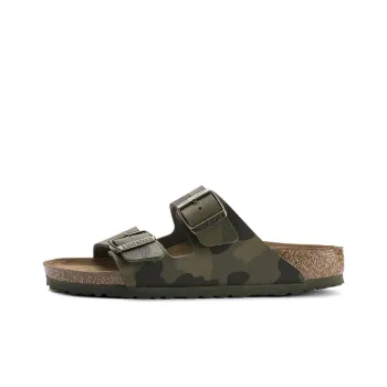 Birkenstock Arizona Slide Slippers Women's Green Camouflage