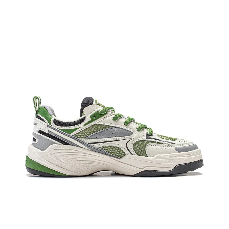 LiNing Shining Star 2 Anti Slip Wear Resistant Low Top Casual Shoes Women's Green White-1