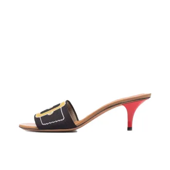 MARNI Rubber Sole Slide Slippers Women's Black