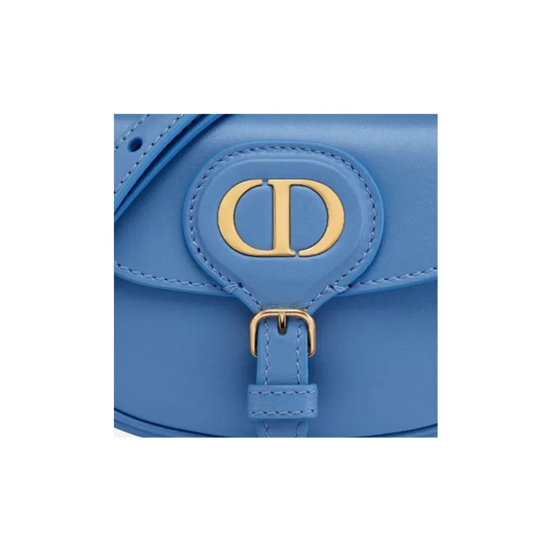 DIOR Bobby Smooth Cow Leather Handbag, Shoulder Bag, Crossbody Bag Mini Women's Cornflower Blue & Klein Blue-3