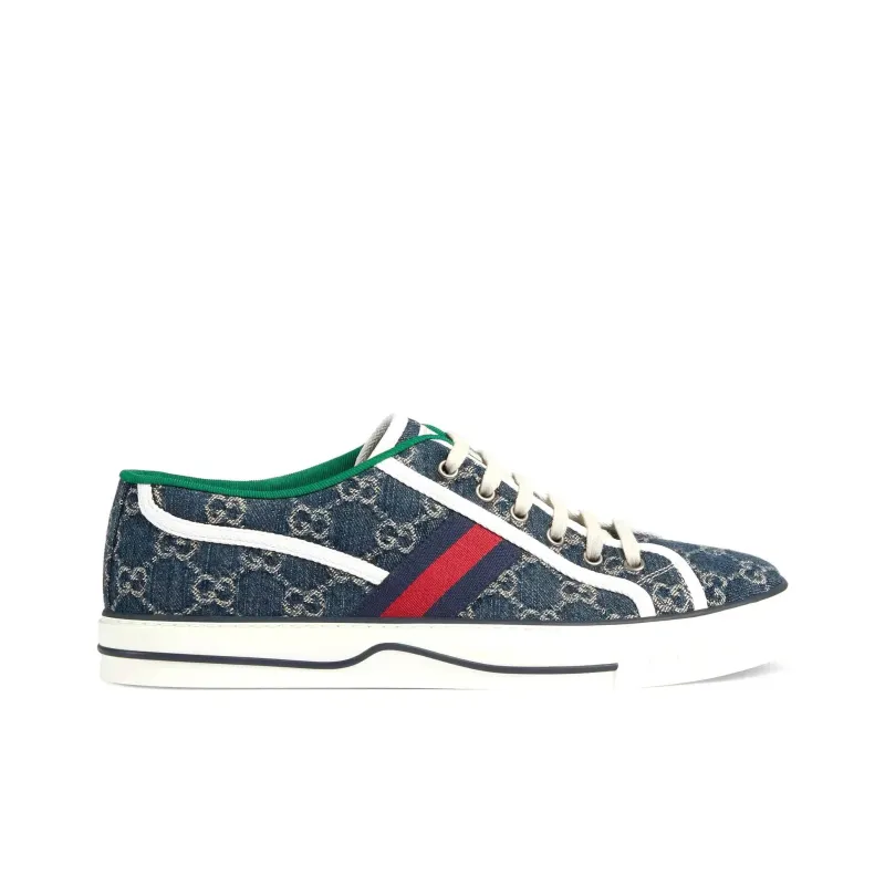 GUCCI Tennis 1977 Sneakers Blue Ivory-1