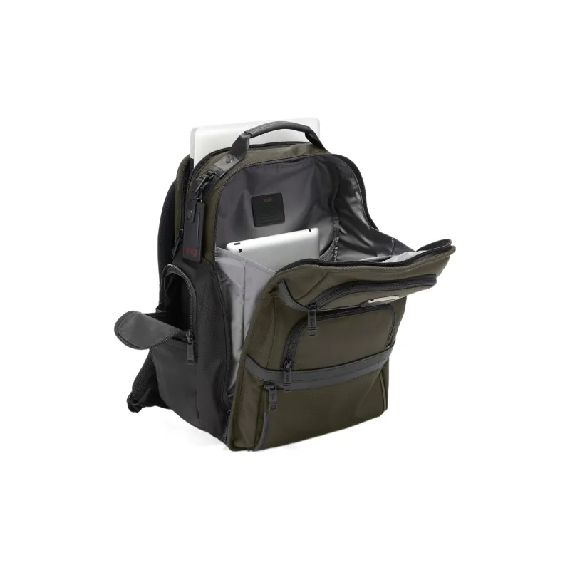 TUMI Alpha Nylon Backpack Large Size Men's Olive-3