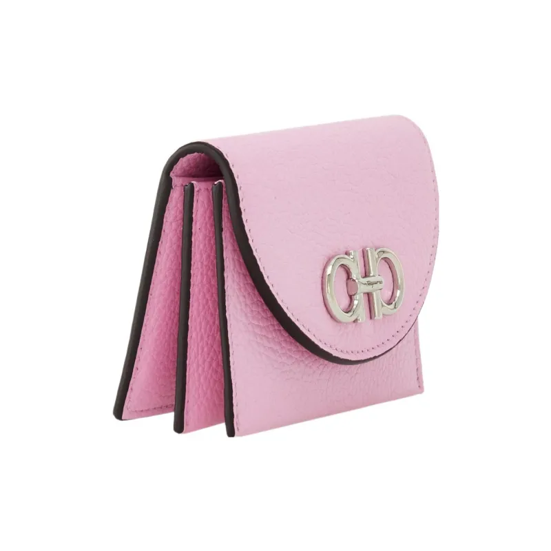 FERRAGAMO Cow Leather Wallet Women's Pink-2