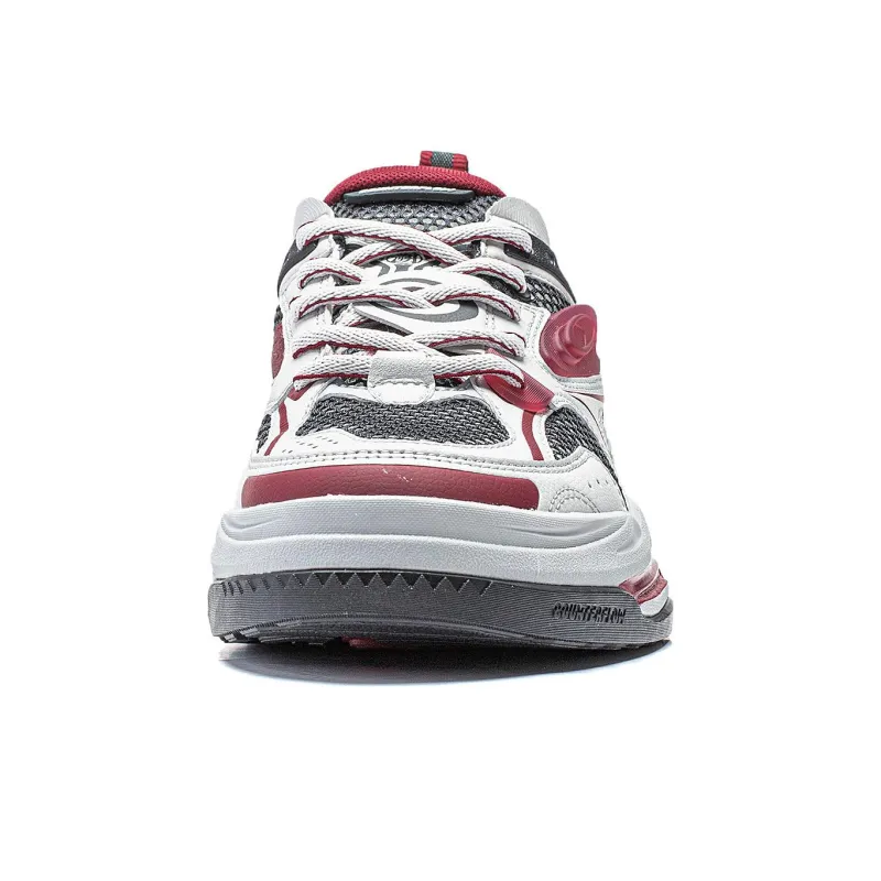 LiNing Shining Star 2 Anti Slip Wear Resistant Low Top Casual Shoes Men's Black Gray Red-4