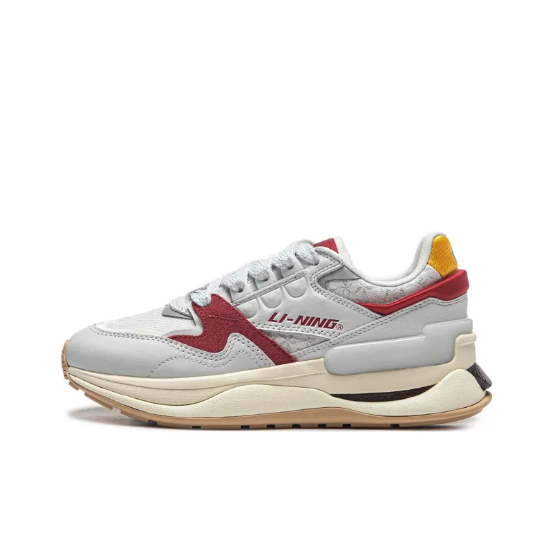 LiNing 001 Innocence V2 Innocent V2 Cushioning Anti Slip And Wear Resistant Low Top Casual Shoes Women's Ivory-0