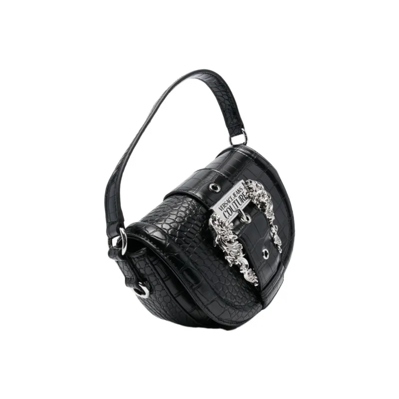 VERSACE JEANS COUTURE Polyester Handbag, Shoulder Bag Regular Women's Black-1