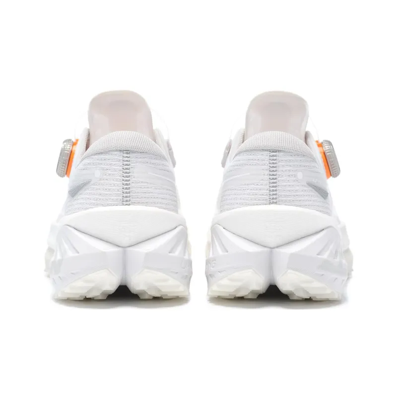 LiNing Cushioning Slip Resistant And Abrasion Resistant Low Top Running Shoes Men's White-4