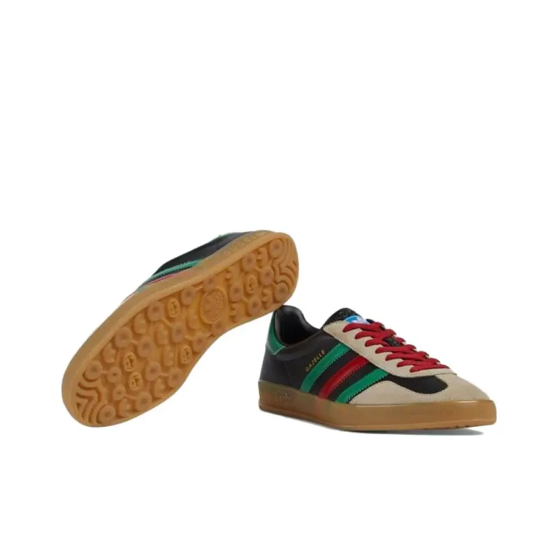 GUCCI Adidas X GUCCI Gazelle 'Black Green Red'-4