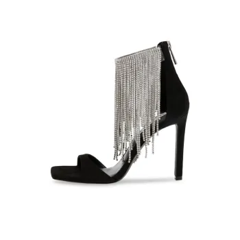 STEVE MADDEN Strap Sandals 10cm Women's Black
