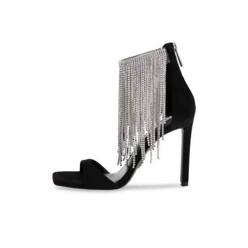 STEVE MADDEN Strap Sandals 10cm Women's Black