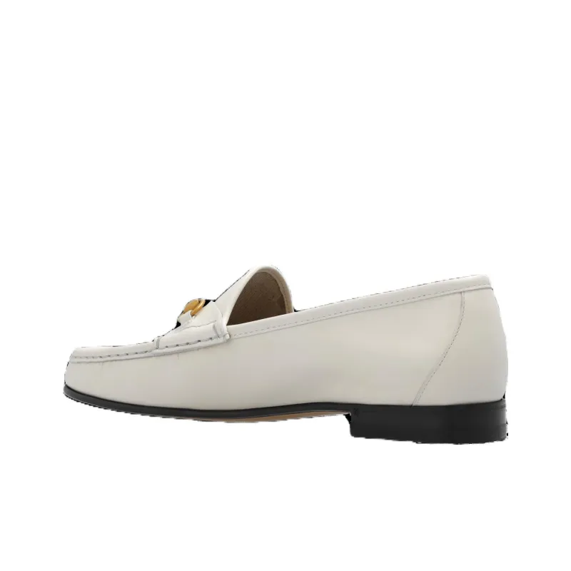 GUCCI Horsebit 1953 Horsebit Loafers Women's White-2