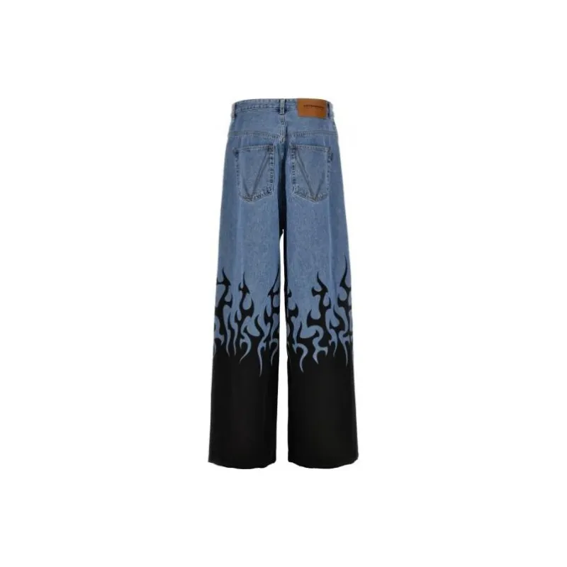 Vetements Fire Big Shape Jeans 'Blue'-1