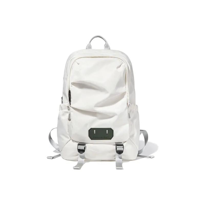 LIVEBOX EN DIRECT Nylon Backpack Large Size Men's White-1