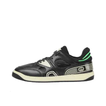 GUCCI Basket Good Game Stylish Skateboarding Shoes Men's Black