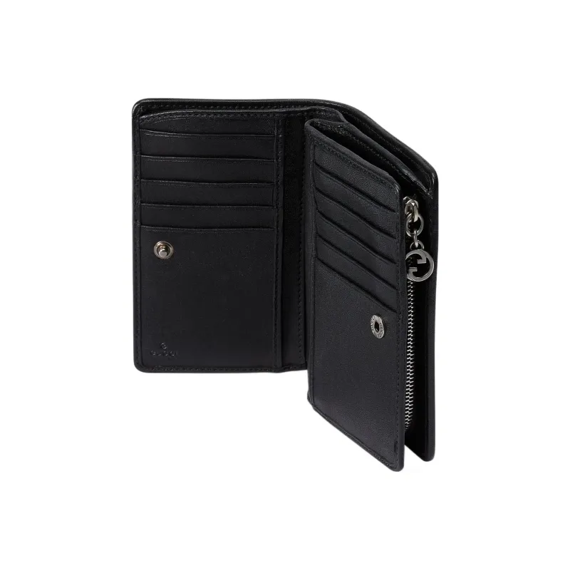 GUCCI Blondie Leather Wallet Women's Black-4