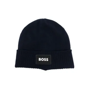 HUGO BOSS Polyester Beanies Kids' Dark Blue