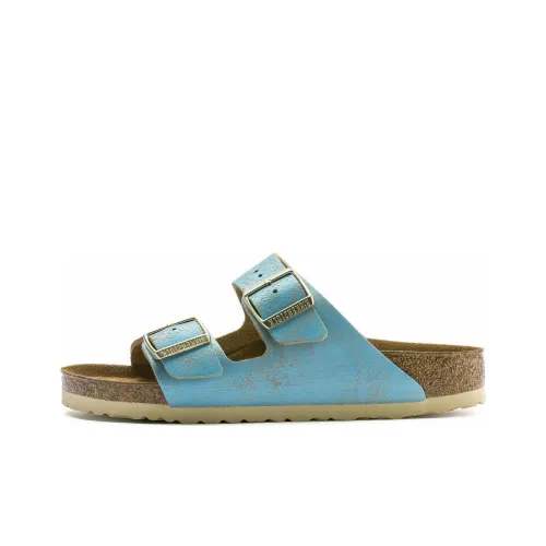 Birkenstock Slide Slippers Women's Aqua Green