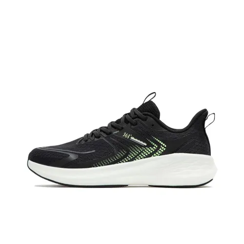 361° QU!KFOAM Cushioning Anti Slip And Wear Resistant Low Top Running Shoes Men's Black Green