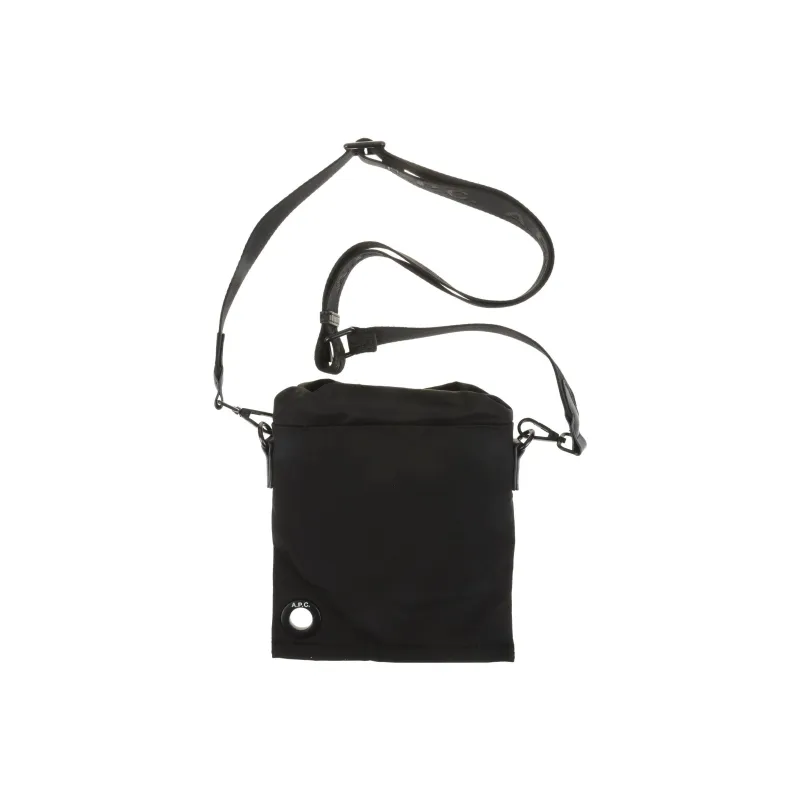 A.P.C Polyester Shoulder Bag, Crossbody Bag Men's Black-4