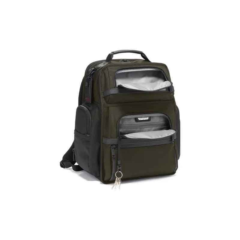 TUMI Alpha Nylon Backpack Large Size Men's Olive-2